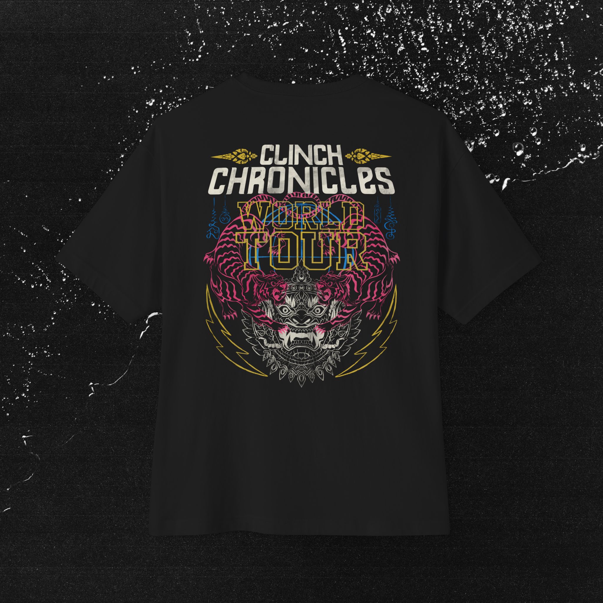 Clinch Chronicles World Tour Muay Thai Boxy Tee